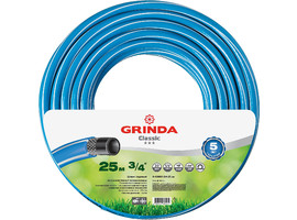 Поливочный шланг GRINDA CLASSIC 3/4″ 25 м 20 атм трёхслойный армированный - фото