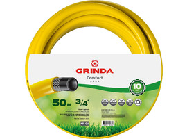 Поливочный шланг GRINDA COMFORT 3/4″ 50 м 25 атм трёхслойный армированный - фото