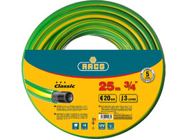 Поливочный шланг RACO CLASSIC 3/4″ 25 м 20 атм трёхслойный армированный - фото