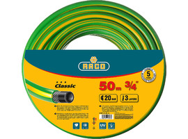 Поливочный шланг RACO CLASSIC 3/4″ 50 м 20 атм трёхслойный армированный - фото