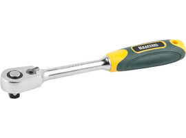 Трещотка для торцовых головок KRAFTOOL ″PRO″, Сr-V сталь, 60 зубцов, 3/8″ - фото № 1