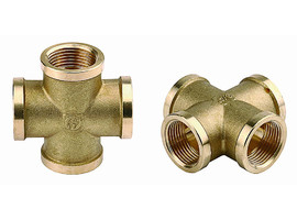 GENERAL FITTINGS внутренняя резьба 1/2″, латунь, Крестовина (51049-1/2) - фото