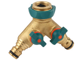 RACO Profi-Plus 1/2″ x 3/4″, двухканальный, с внутренней резьбой из латуни с TPR, Поливочный распределитель (4244-55132B) - фото № 3