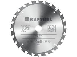 KRAFTOOL Fast 185х20мм 24Т, диск пильный по дереву - фото