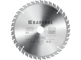 KRAFTOOL Optima 250х30мм 40Т, диск пильный по дереву - фото