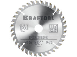 KRAFTOOL PRECISION 140х20мм 36Т, диск пильный по дереву - фото