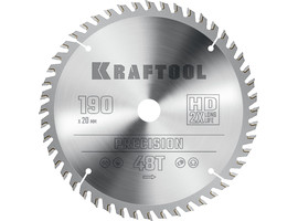 KRAFTOOL PRECISION 190х20мм 48Т, диск пильный по дереву - фото