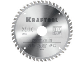KRAFTOOL PRECISION 200х32мм 48Т, диск пильный по дереву - фото