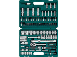 KRAFTOOL X-Drive 94, 94 предм., (1/2″+1/4″), универсальный набор инструмента (27883-H95) - фото