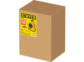 STAYER M-315, ПВС, 3 х 1.5 мм2, 50 м, 3500 Вт, силовой удлинитель на катушке (55078-50) - фото № 2