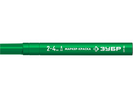 ЗУБР МК-400 2-4 мм, круглый, зеленый, Маркер-краска, ПРОФЕССИОНАЛ (06325-4) - фото № 3