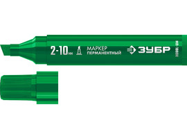 ЗУБР МП-1000К 2-10 мм, клиновидный, зеленый, Перманентный маркер, ПРОФЕССИОНАЛ (06333-4) - фото