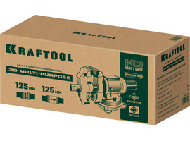 KRAFTOOL 3D Multi-Purpose, 125 мм, Чугунные слесарные тиски (32706-125) - фото № 2