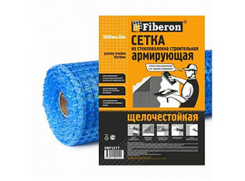 Сетка стеклотканевая фасадная Fiberob 10ммх10мм (110 гр/кв.м) 1мх50 м - фото № 1
