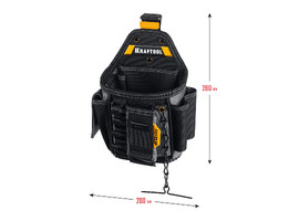 KRAFTOOL KP-13E с быстросъёмным креплением FastClip, 13 карманов и петель, 280 х 200 мм, поясная сумка (38772) - фото № 2