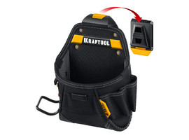 KRAFTOOL KP-6 с быстросъёмным креплением FastClip, 6 карманов и петель, 240 х 250 мм, поясная сумка (38775) - фото