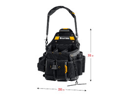 KRAFTOOL KPB-23 с быстросъёмным креплением FastClip, плечевой ремень, 23 кармана и петли, 290 х 310 мм, поясная сумка (38766) - фото № 2