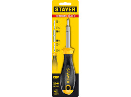 Комбинированная отвертка STAYER HERCULES 6-in-1 - фото № 2