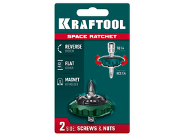 KRAFTOOL SPACE Ratchet суперкомпактная реверсивная трещотка для бит и головок (25890) - фото № 2
