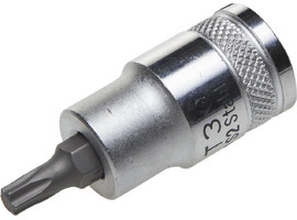 Торцовая бита-головка KRAFTOOL ″INDUSTRIE QUALITAT″, материал S2, TORX, сатинированная, 1/2″, Т30 - фото