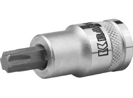 Торцовая бита-головка KRAFTOOL ″INDUSTRIE QUALITAT″, материал S2, TORX, сатинированная, 1/2″, Т50 - фото № 1