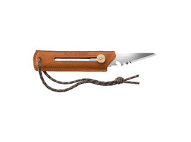 OLFA WORKS BK1 CAMEL BUSHCRAFT KNIFE многоцелевой нож со сменным лезвием с чехлом (OW-BK1L-CL) - фото