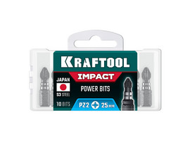 KRAFTOOL Impact PZ 2, 25 мм, 10 шт, ударные биты (26193-2-25-S10) - фото № 2