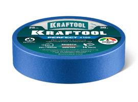 KRAFTOOL #100 Perfect 25 мм х 30 м, для гладких и шероховатых поверхностей, малярная лента (12101-25) - фото № 2
