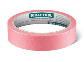 KRAFTOOL #200 Delicate 25 мм х 30 м, для деликатных и недавно окрашенных поверхностей, малярная лента (12102-25) - фото