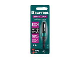 KRAFTOOL SLIM & LOCK, 68 мм, быстросъемный ударный адаптер для шуруповертов (26783-68) - фото № 2