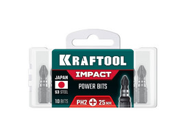 KRAFTOOL Impact PH 2, 25 мм, 10 шт, ударные биты (26191-2-25-S10) - фото № 2