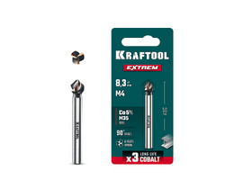 KRAFTOOL EXTREME Со5-А, d 8.3х6х50 мм, Z3, 90°, сталь M35, U-образная спираль, зенковка (29734-4) - фото № 1