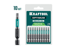 KRAFTOOL OPTIMUM TX 25, 50 мм, 10 шт, биты (26126-25-50-10) - фото № 1
