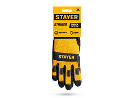STAYER STRIKER р.XL (10), комбинированные перчатки для тяжелых механических работ (11410-XL) - фото № 2
