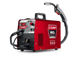 ЗУБР RED FORCE, MIG / MAG, FCAW, MMA, TIG, 160 А, полуавтомат сварочный, с газом / без газа, горелка ПСГ-180 (ПСГ-М5-160) - фото № 1